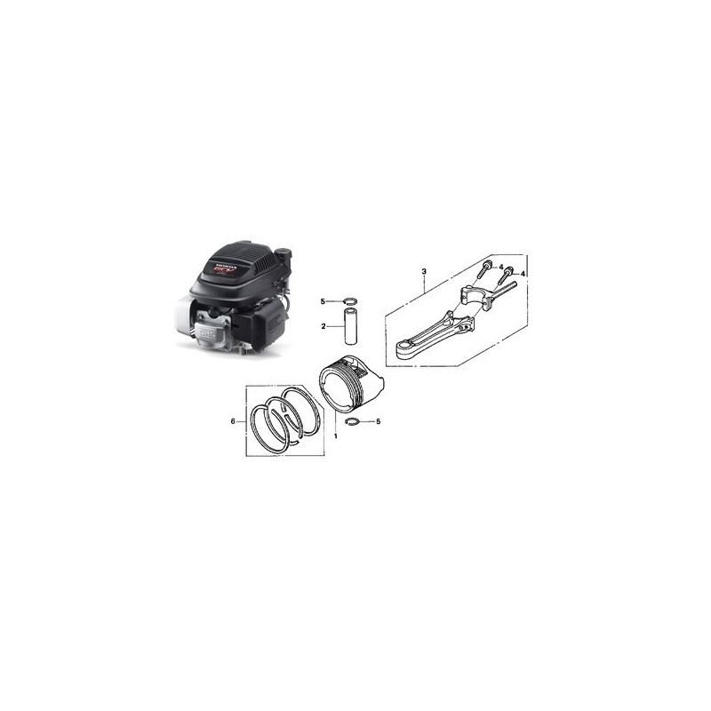 Kolben für Honda GCV160 13101-ZL8-000 Kolben für Honda GCV160 13101-ZL8-000