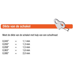 Zaagblad voor Sachs Dolmar 38cm .325" 1.3