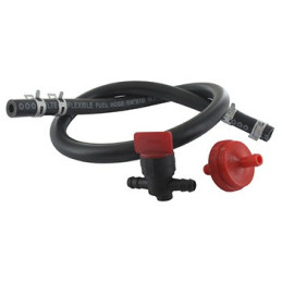 Kit de racordement carburateur (robinet, filtre, collier et tuyau) universel, adaptable BRIGGS & STRATTON.