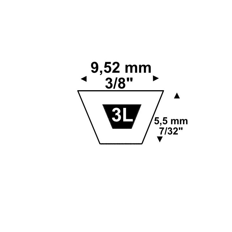 Courroie 3L340