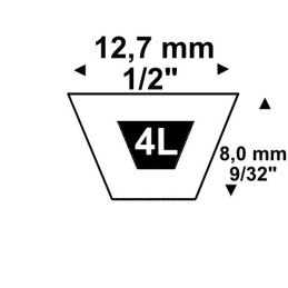 Keilriemen 4L1030