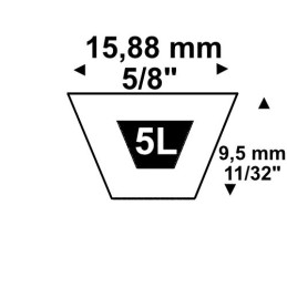 Courroie 5L760