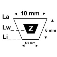 Courroie MIZ Largeur 10 mm